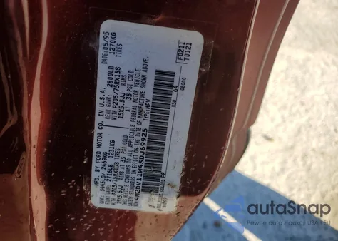 1995 Mercury Villager z USA, uszkodzony, nr VIN 4M2DV11W4SDJ69925